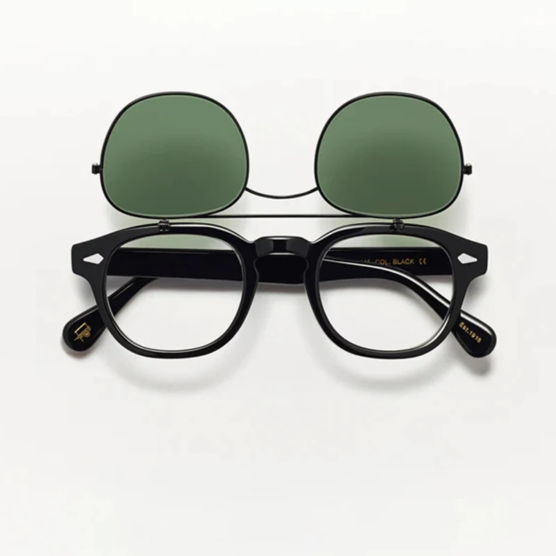 

Fliptosh Vintage Sunglasses Man Johnny Depp Polarized Sun Glasses Woman Luxury Brand Retro Acetate Frame Designer Sunglasses