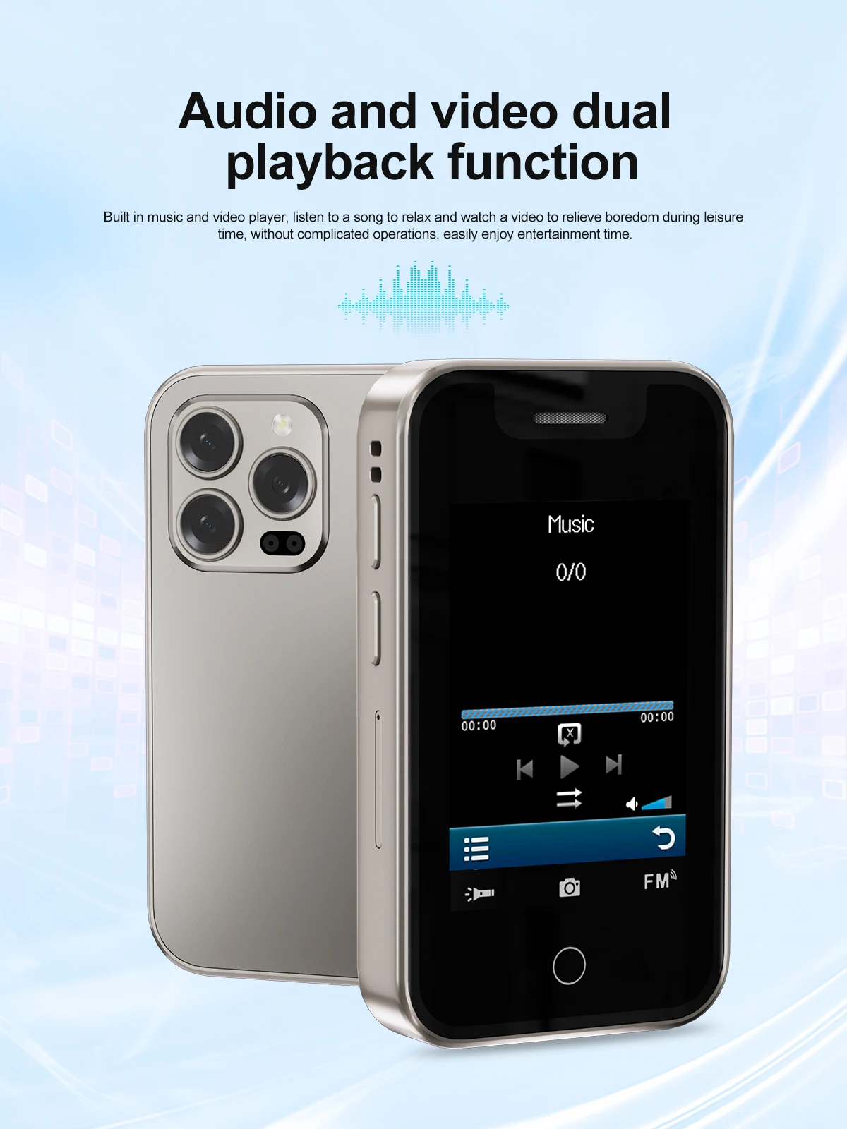 SERVO Mini 2.4" Touch Screen 2G Unlocked Cellphone Bluetooth Call Dual SIM FM Radio Torch Voice Recorder Portable Mobile Phone