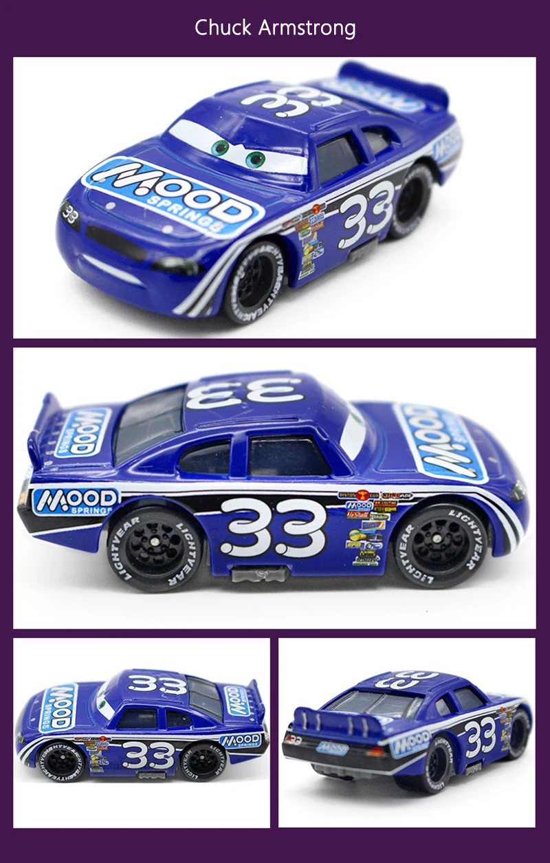 Spielzeugautos Piston Cup Racing Series Rennwagen McQueen Rusty Cornfuel Aiken Axler Chuck Armstrong Legierungs-Spielzeugauto Kindergeschenk – Detail 9