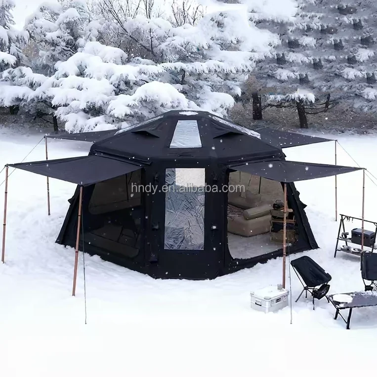 YTYIN Newest Hot Selling Octagonal Inflatable Tent With Outdoor Family Camping Air Style