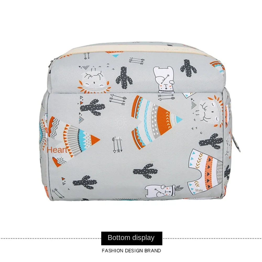 

Multifunctional Mommy Backpack Durable Material Anti Splash Water Breastfeeding Bag Large Capacity Wear-resistant