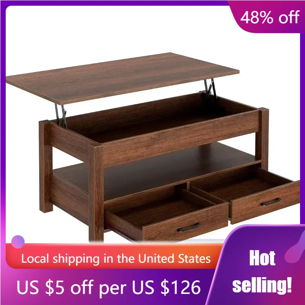 

Living Room Lift Top Coffee Table Retro Central Table With Wooden Lift Tabletop Home Freight free