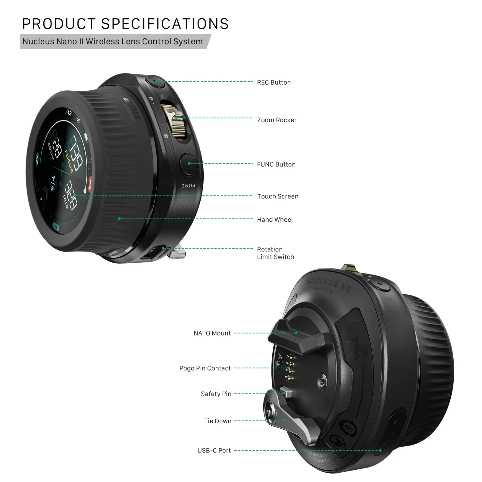 Imagem -06 - Tilta Wireless Lens Control System Núcleo n 2.0 Wlc-t05 Núcleo Nano Follow Focus Compatível para rs e m Motor