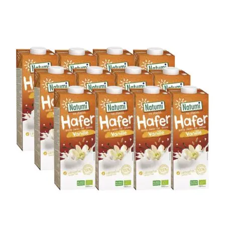 Natumi Napój owsiano-waniliowy Zestaw 12 x 1 l Bio