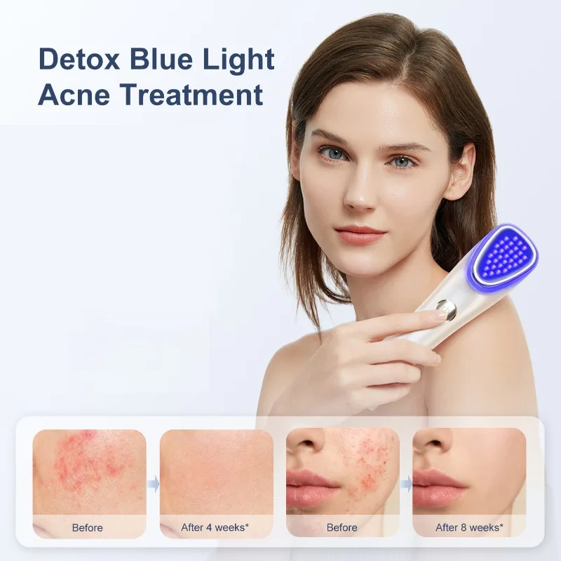 آلة تجميل الوجه المحمولة العلاج بالضوء الأحمر آلات الوجه أداة تجميل البشرة الاهتزاز الاستخدام المنزلي أجهزة التجميل