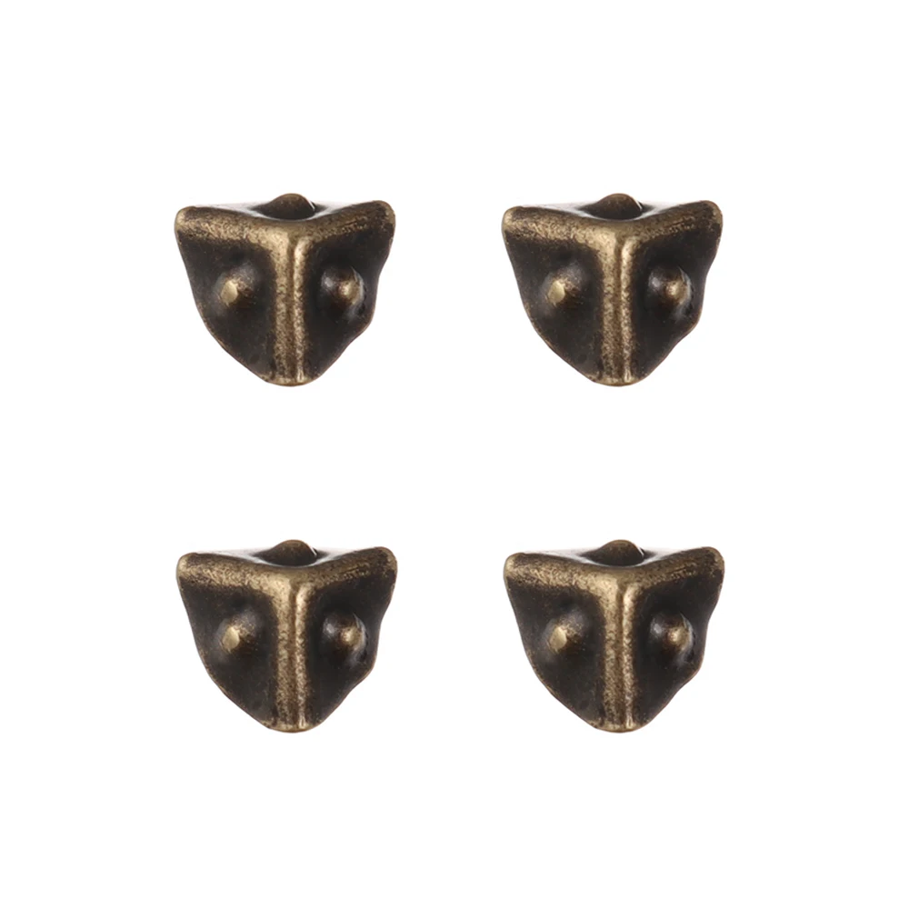4Pcs Metal DIY Manual Luggage Accessories Case Corner Protector Mini Metal Crafts Trunk Locks  Bags Parts