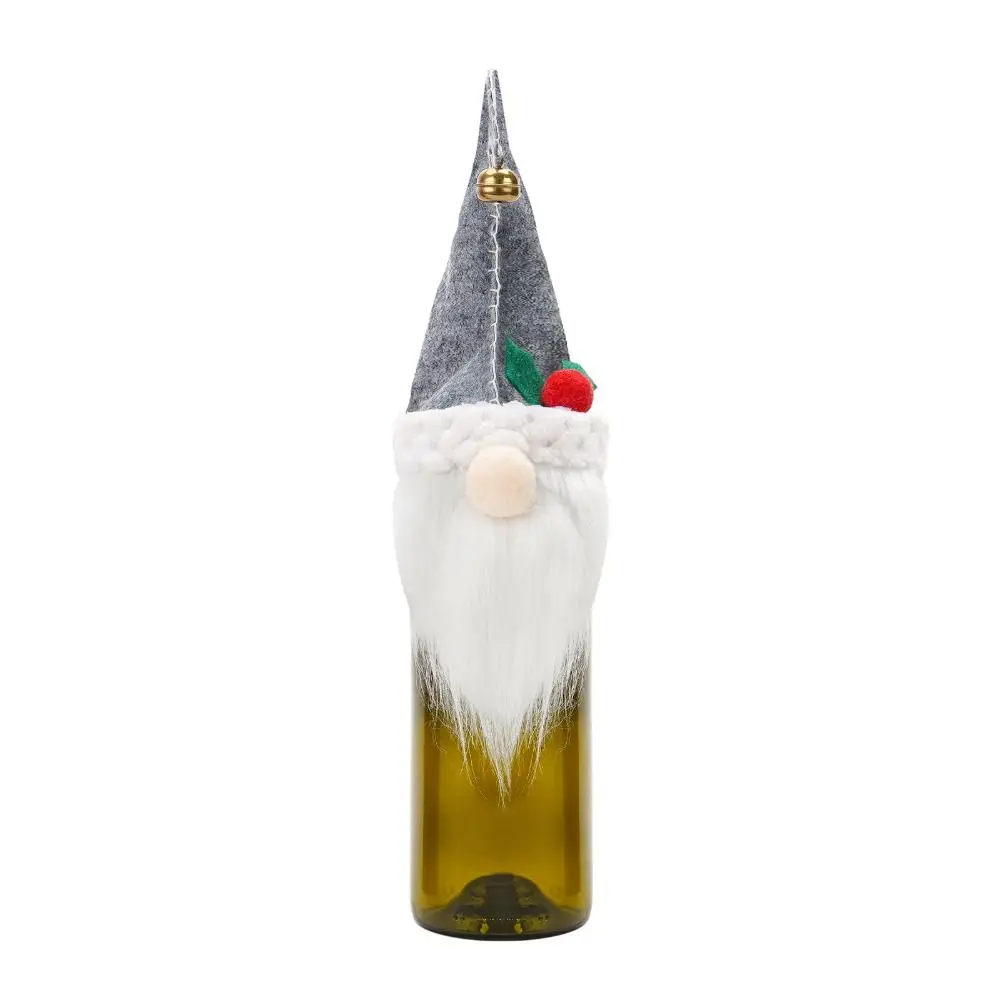 New Santa Snowman Wine Bottle Cover Funny Celebration Xmas Ornament Cute Exquisite Champagne Cover Table Decor