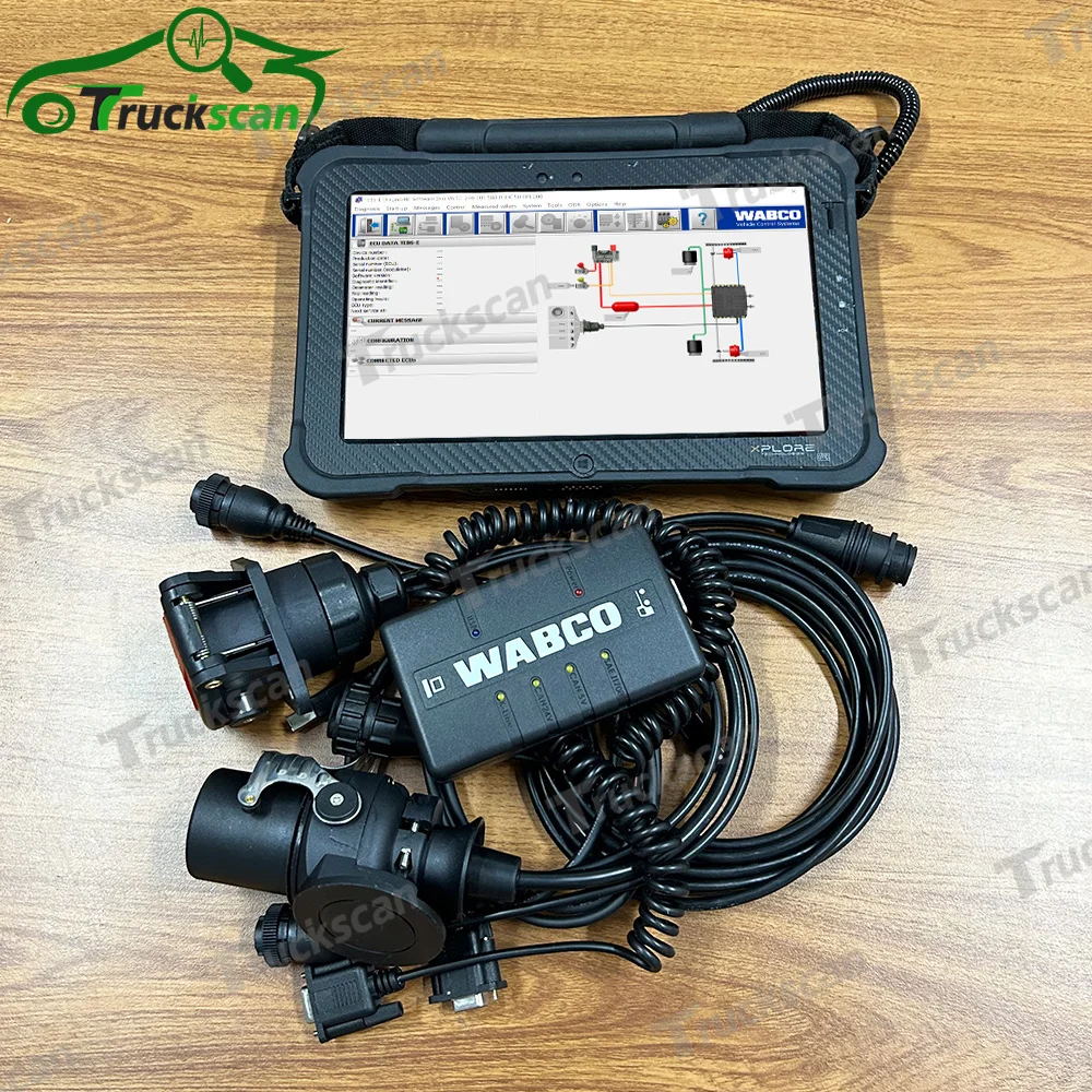 for Wabco Trailer Brake Diagnostic tool Truck Scanner WABCO Heavy Duty Diagnostic Scanner with Xplore tablet