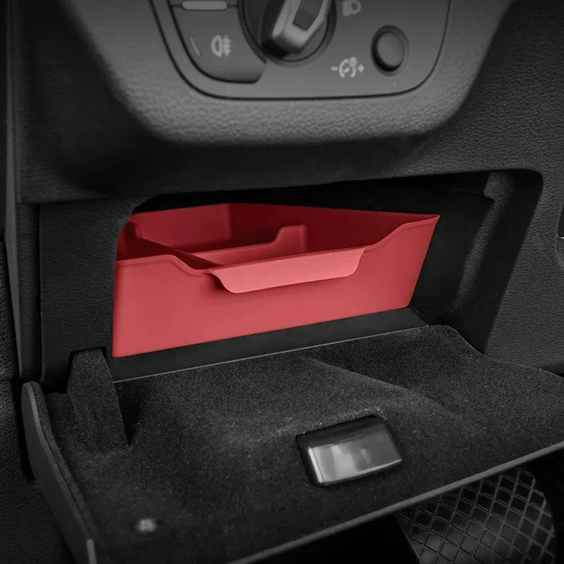 For Audi Q5 FY Q5 Sportback 2018 2019 2020 2021 2022 2023 Silicone Driver Side Storage Box Drawer Car Interior Organizer
