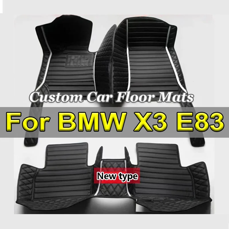 Car floor&trunk mats for BMW X3 E83 2005 2006 2007 2008 2009 2010 Custom foot Pads automobile carpet cover interior accessories