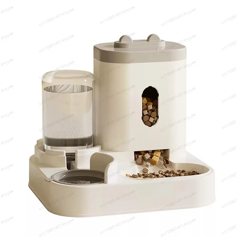 Automatic Feeder Dog Cat Food Bowl Water Fountain Large Capacity Pet Food Storage Dispenser Container Puppy Pet Accessories