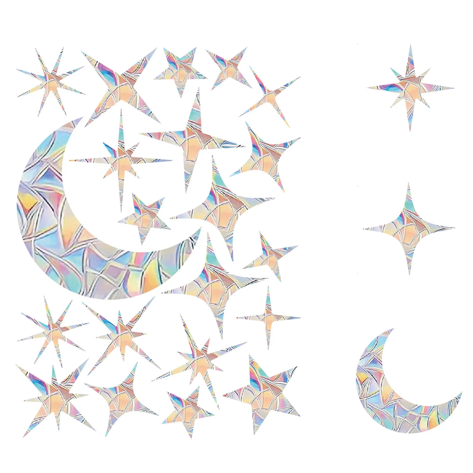 Prism Window Decals Heart-shaped Window Stickers Suitable For Living Room Decor