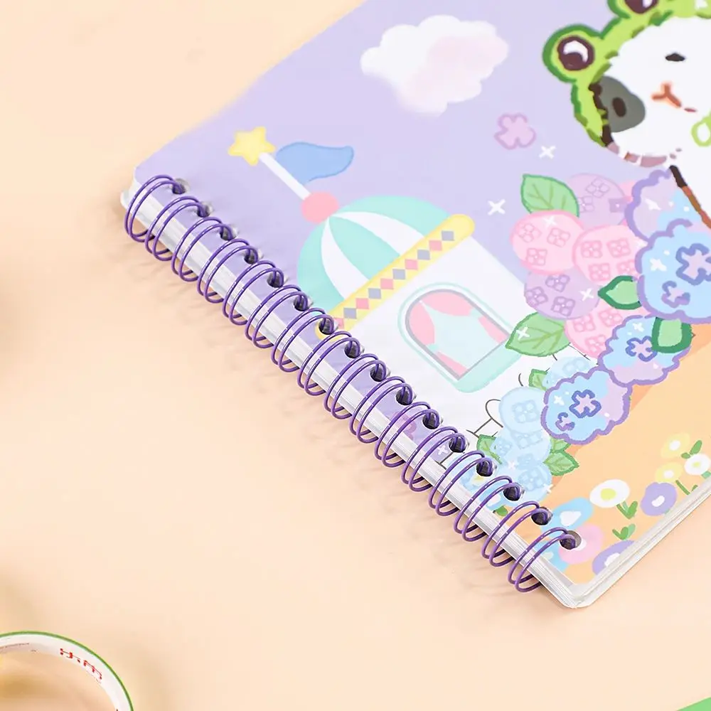 Cute A5 Spiral Coil Notebook Notepad Paper Stationery Lightweight Paper Thick Writing Smooth For School Students Home Record