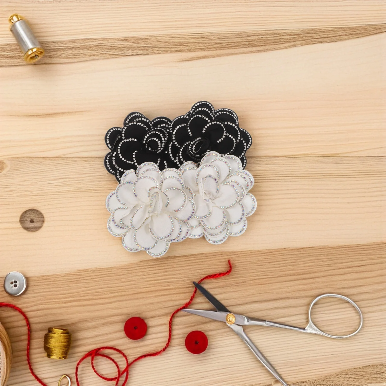 

2 Pairs Rose Wedding Shoes Decoration Elegant High Heel Flower Clips Alloy Shoe Charms Detachable Bridal Girls Decorations Bulk