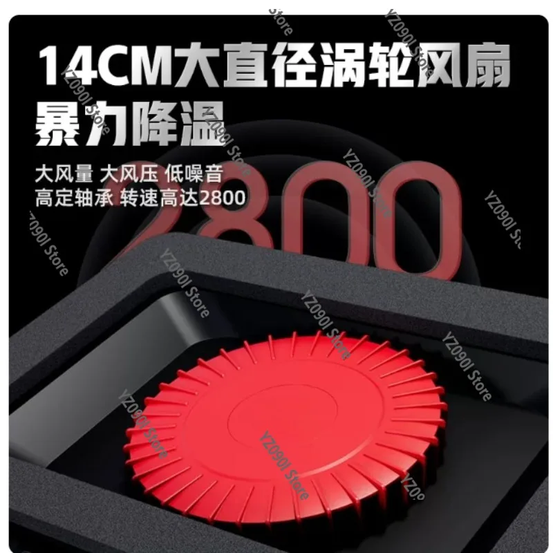 14CM Fan Laptop Air Cooling Stand Dustproof Cooler Base Fits Up To 18 Inch Notebook