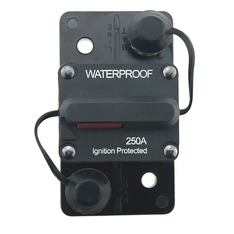 Spot Wholesale Marine RV Battery Manual Reset Circuit Breaker 250A DC High Current Overcurrent Protector