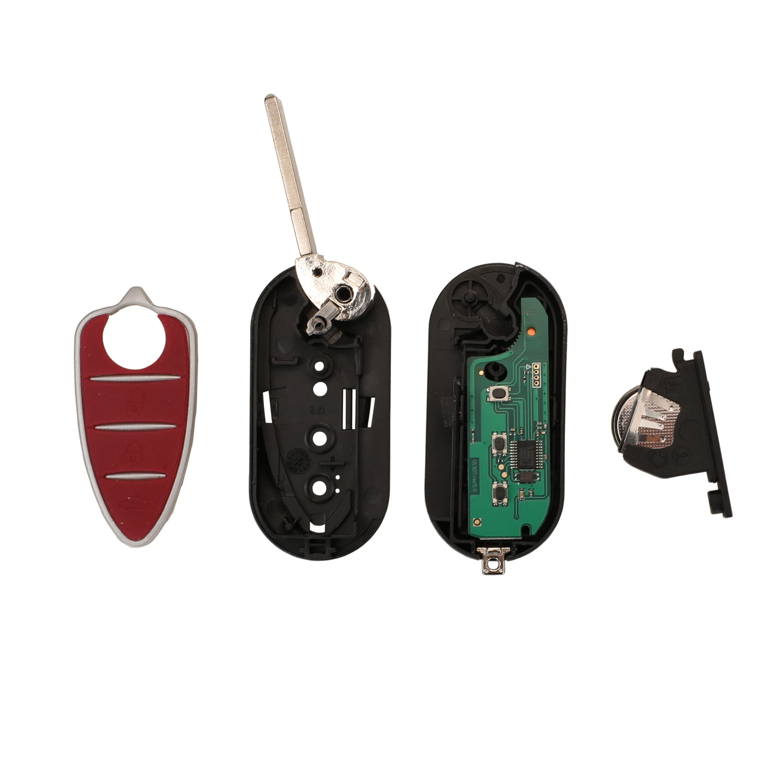 jingyuqin Folding Remote Car Key For Alfa Giulietta Mito Romeo 2008+ ASK 433Mhz ID46 PCF7946 Chip Delphi/Marelli BSI System