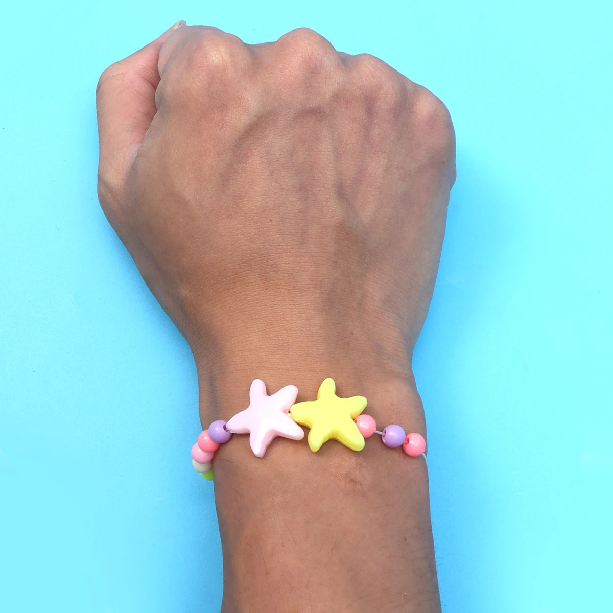 10 set di braccialetti per collana per bambini set di perline vibranti per ragazze gioielli in acrilico accessori leggeri alla moda per