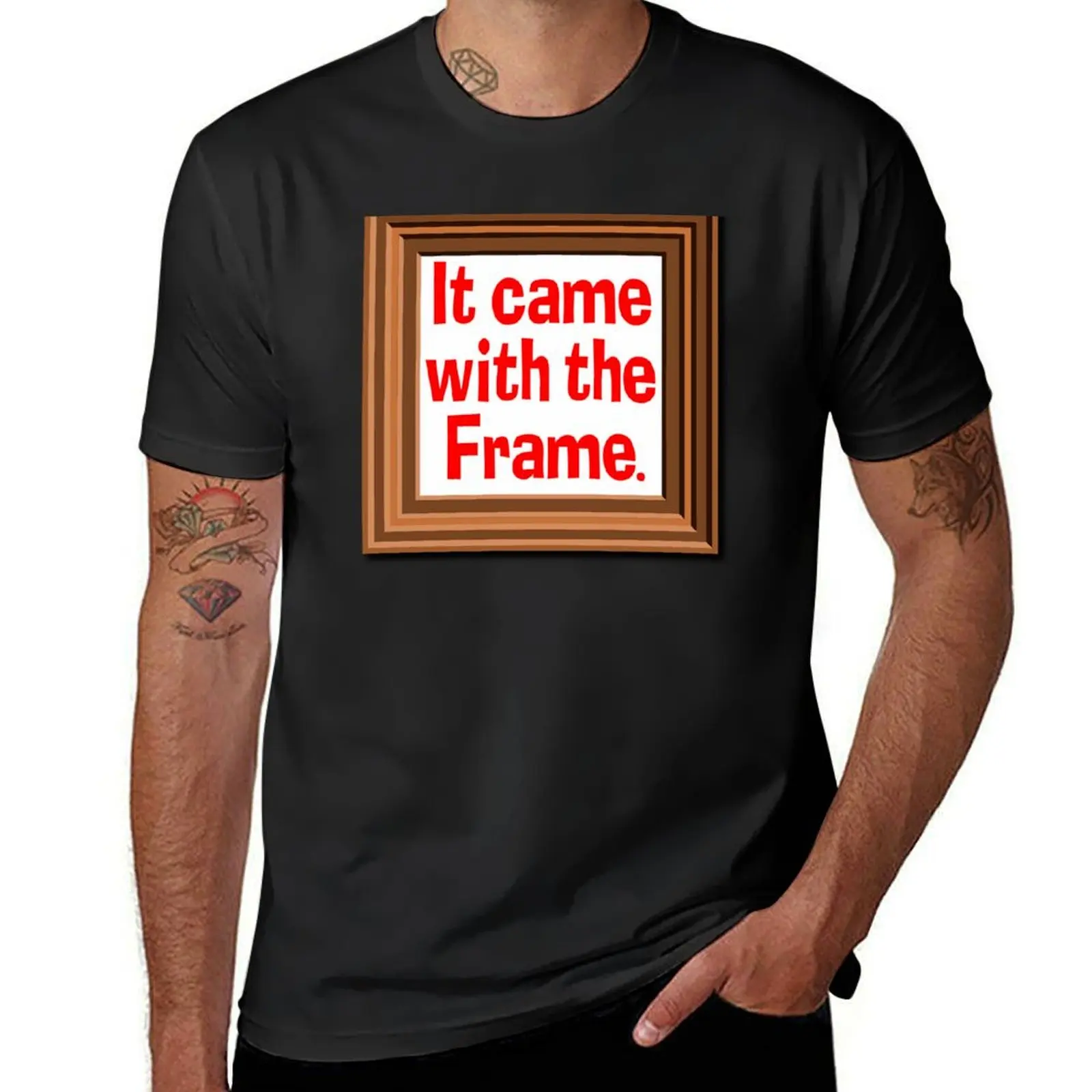 Пришло с оправой, футболка с цитатами из аниме «The Burbs», новая коллекция, эстетическая одежда, тяжелые футболки для мужчин