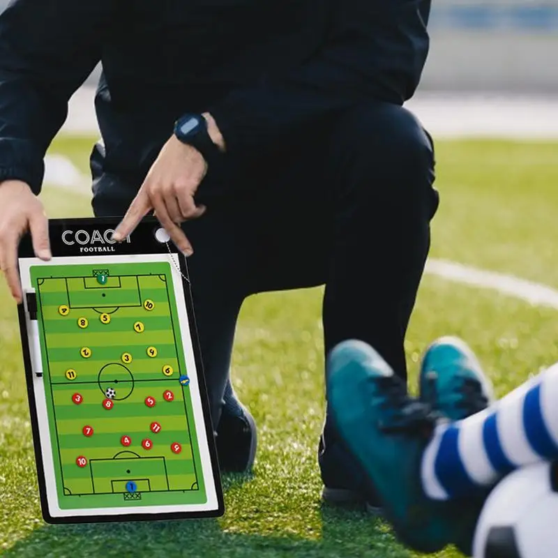 Soccer Clipboard For Coaches Coaching Clipboard Magnetic Scoreboard Tracker For Training Baseball Football Hockey Dugout Sports