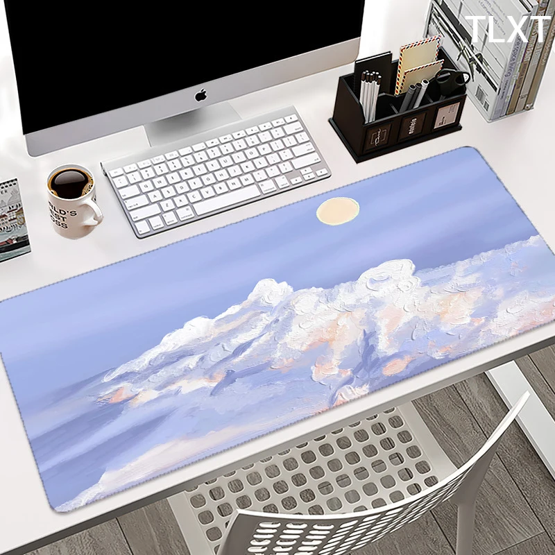 

Large Pretty Mousepads Scenery Mouse Pad Computer Mousemats Mouse Mat 90x40cm Desk Mat For PC Keyboard Mat Table Pad 100x50cm