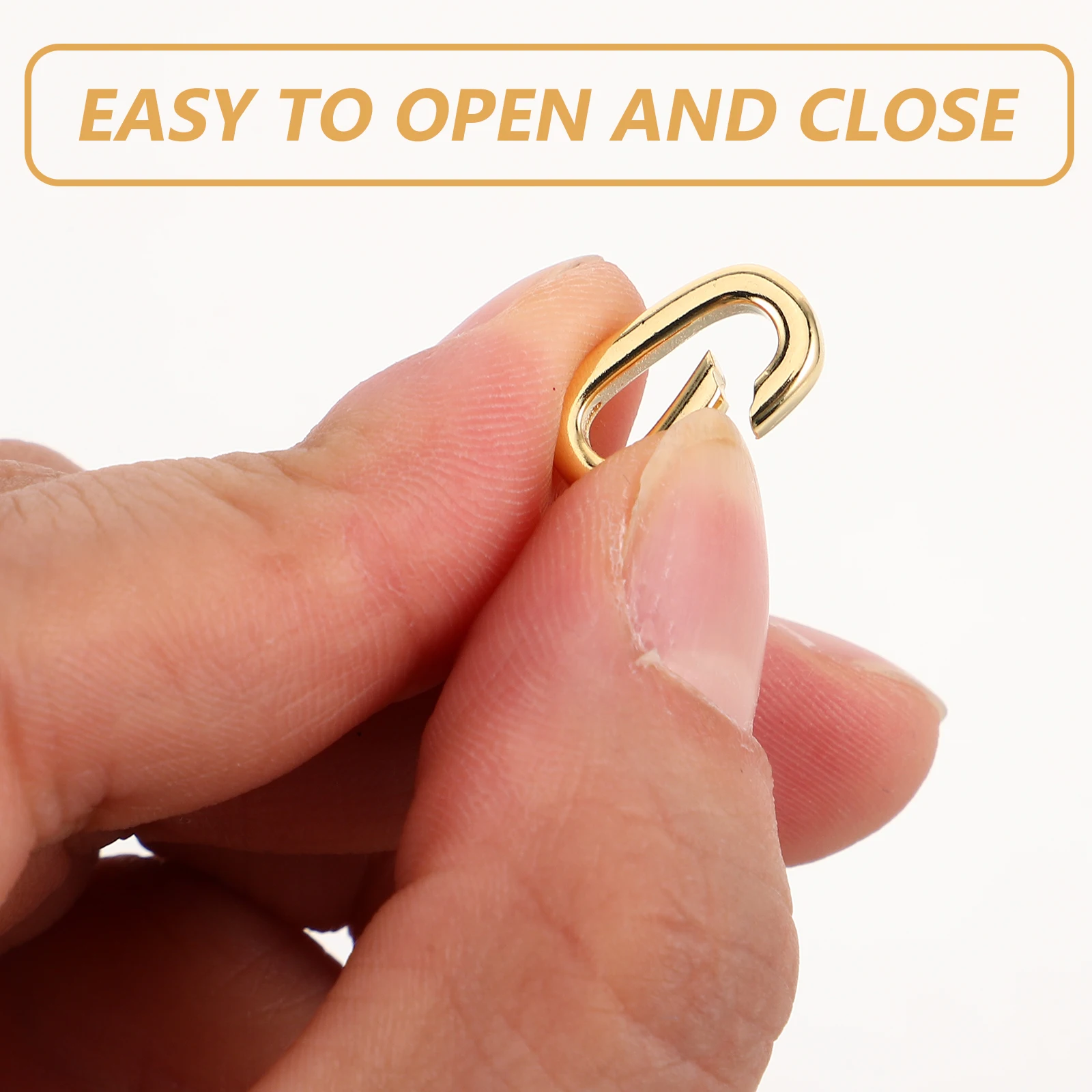 4 قطعة المشابك والمجوهرات البيضاوية قلادة سوار موصل المشابك الآمنة مواد صنع المجوهرات قلادة المشبك سوار المشبك