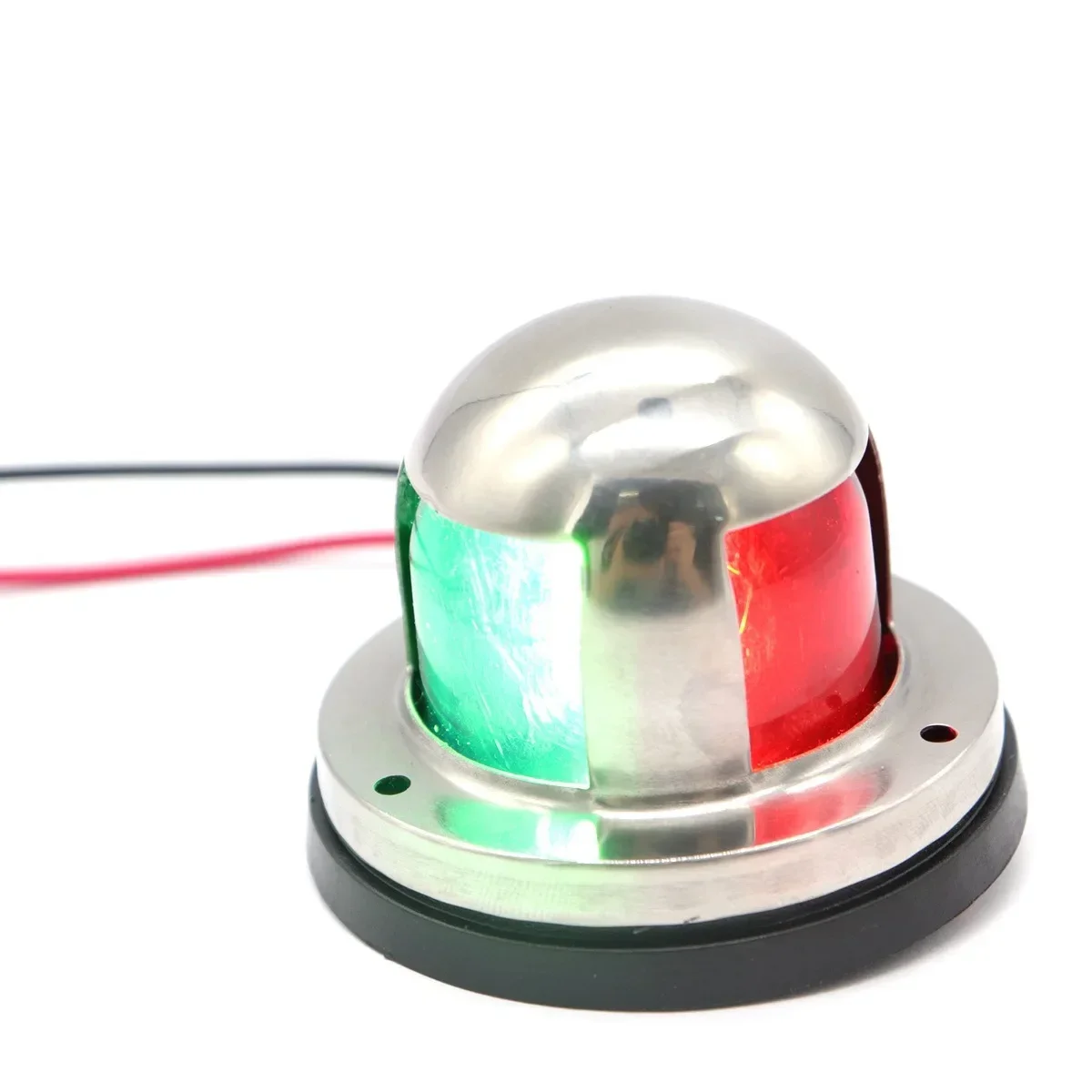 Yacht ship 304 stainless steel, navigation light two-color 12V with base 5w