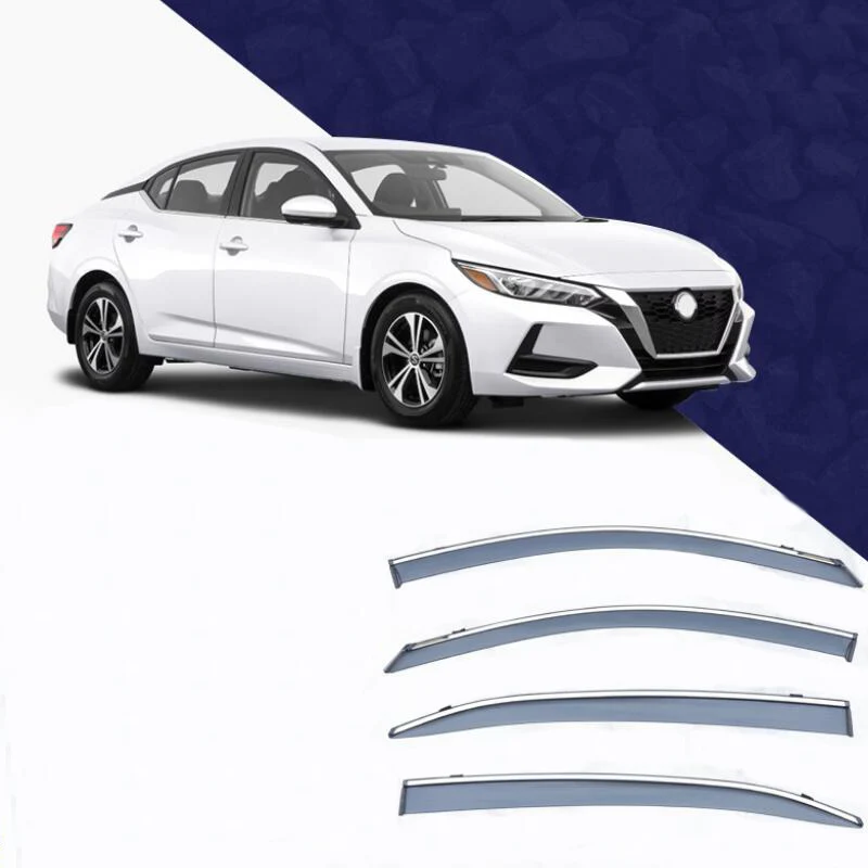 Weather Shield Car Side Window Deflector Visor Rain Eyebrow Shelter For Nissan Sentra 2012 2013 2014 2015 2016 2017 2018 - 2023