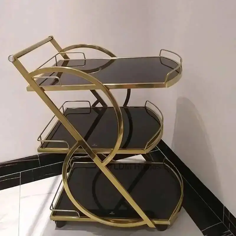 

Serving Barbering Cart Trolley Utility Kitchen Bar Tables Organizer Rolling Trolley Wine Rack Carrello Estetista Shelf Furiture