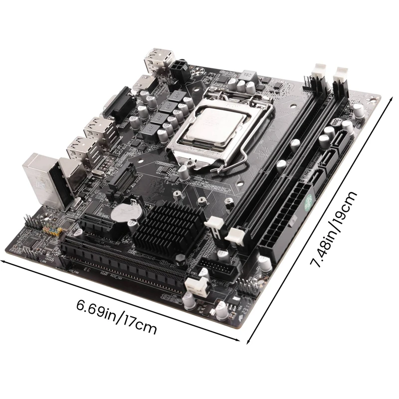 H55 placa-mãe lga1156 suporta i3 530 i5 760 série cpu memória ddr3 placa-mãe do computador + i3 540 cpu + graxa térmica peças de reposição