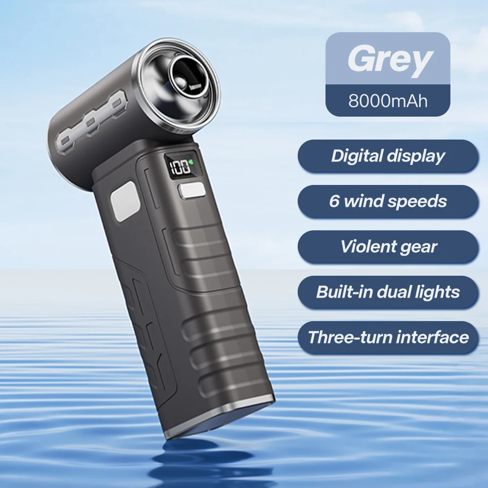 

8000mAh Brushless Motor Electric 450000 RPM Turbo Jet Fan Handheld Vacuum Cleaner High-Speed Turbo Violent Fan