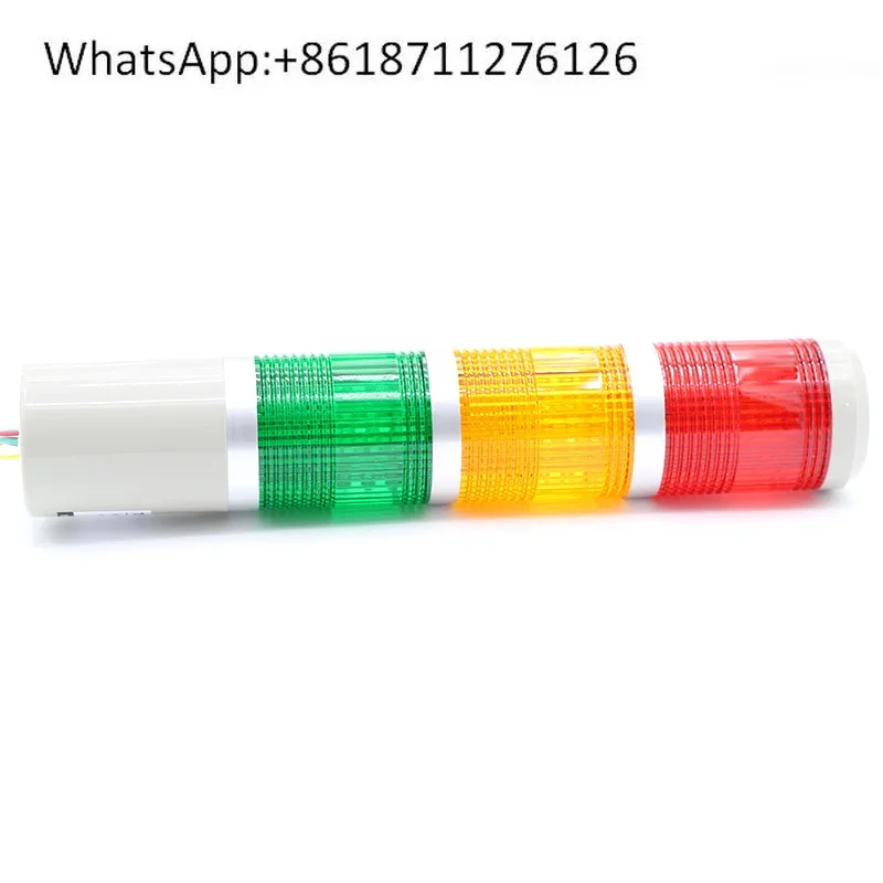 Multi-layer warning light, three-color light, machine tool tower light TB50-3T-D LED is always on and silent 24V
