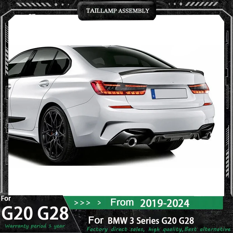 

Car LED Tail Lights For BMW G20 G80 19-24 3 Series 320i 325i 330i 335i Lamp M3 Rear DRL Brake Animation Automotive Accessories