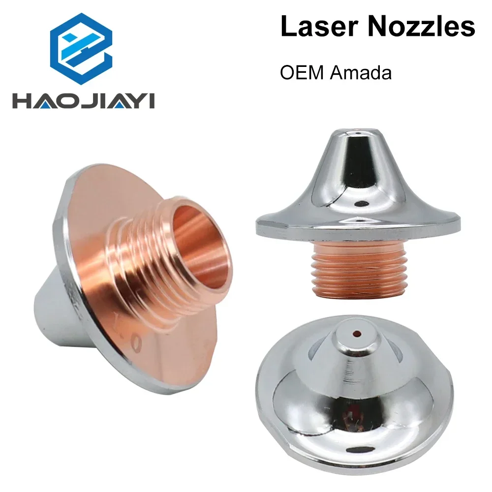 OEM Amada Single Layer Double Layer Nozzles Dia 25mm H20 M12 Caliber 0.8-4.0mm for Fiber Laser Cutting Head