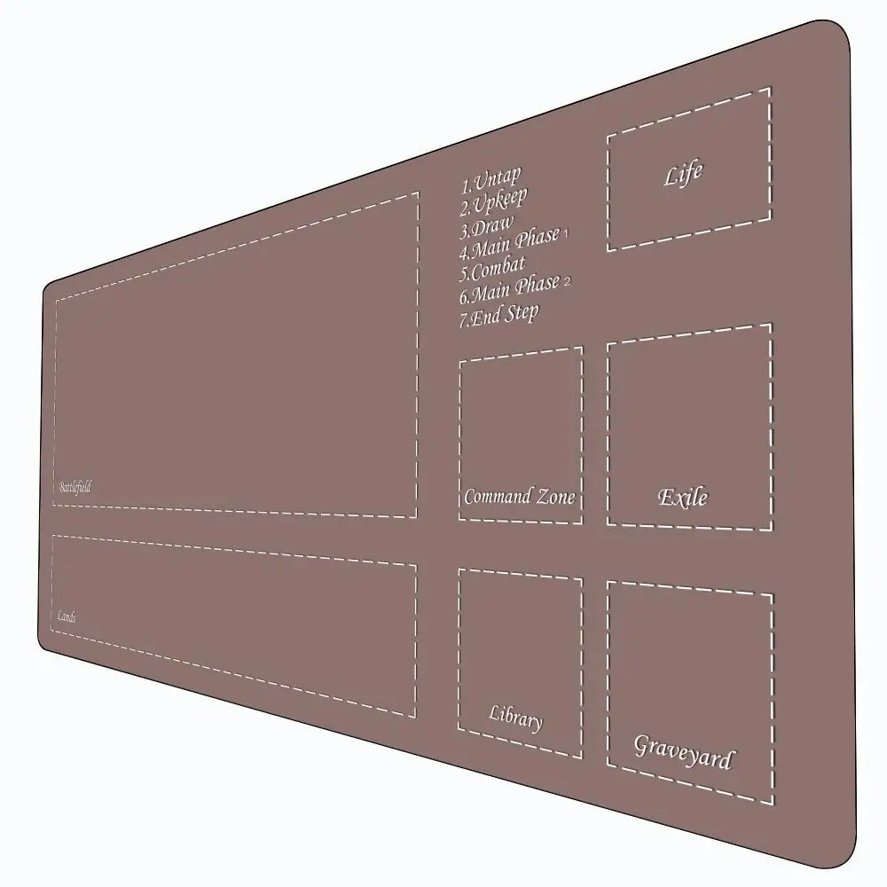 

Natural solid color Magic Card Battle Game Mat with zone mtg playmat desk mat Commander Playmat suitable for family gatherings