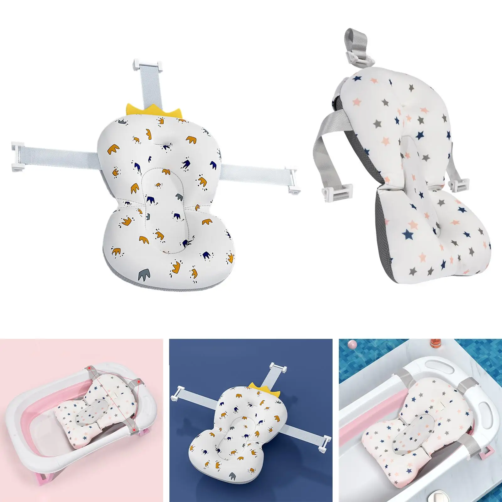 Baby Bath Pad Mat Baby Shower Mat Baby Bath Tub Pad for Newborn Baby