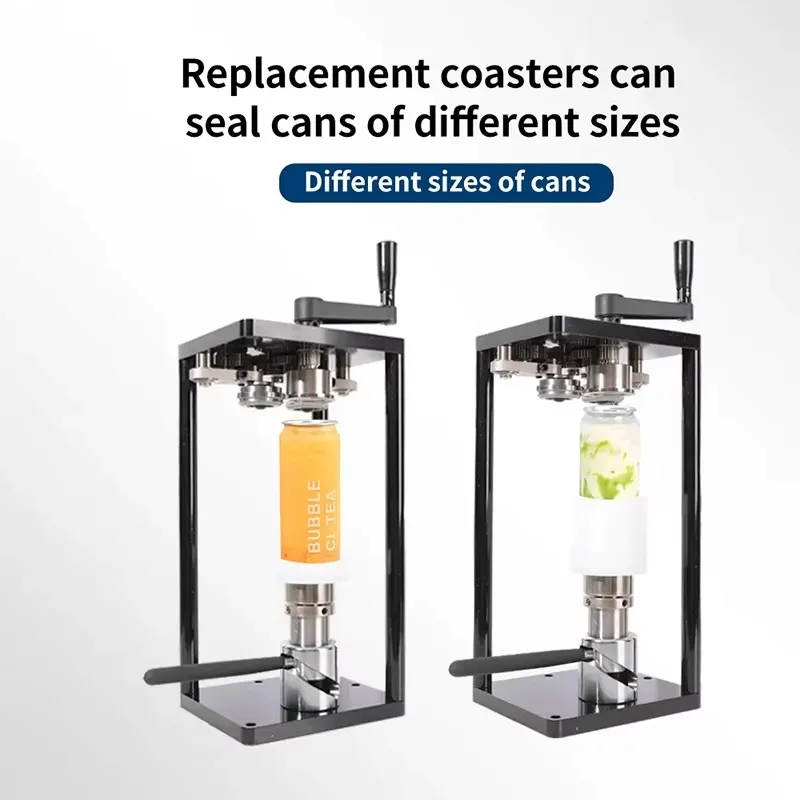 New Design Home Commercial Manual Pet Cans Sealing Machine 200ml 250ml 330ml 500ml