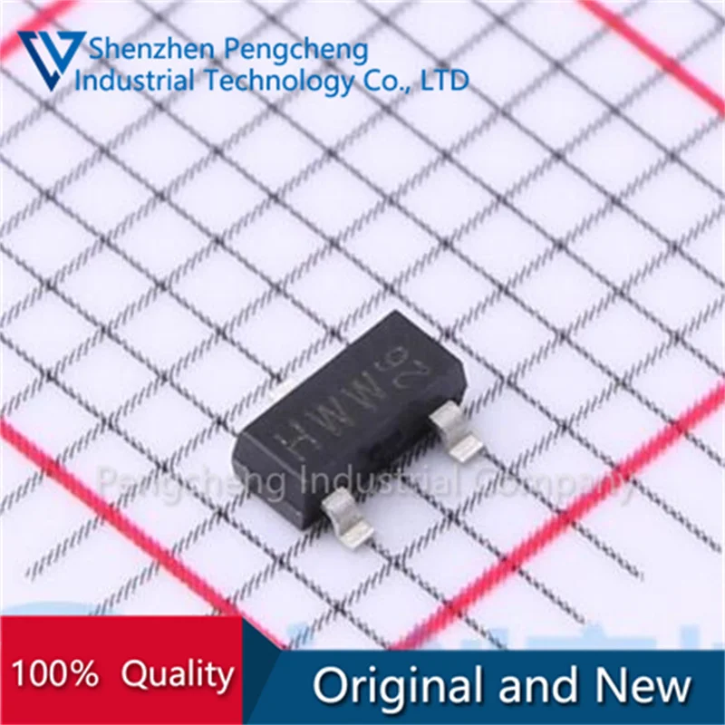 （10pcs/lot)  BFU550A  BFU550AR  Marking：HWW   NPN 12V 50mA  SOT-23(TO-236) 100% Original Brand New