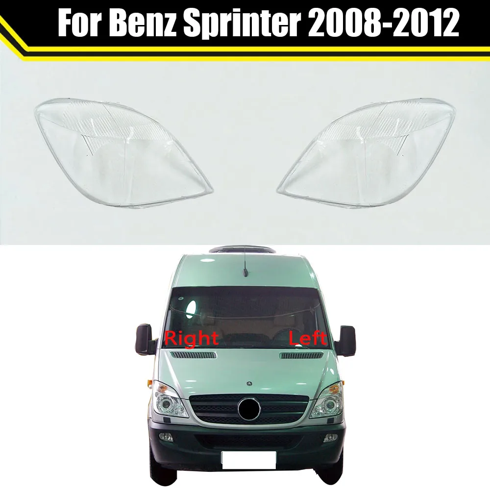 For Benz Sprinter 2008 2009 2010 2011 2012 Car Headlight Lens Glass Shell Headlamp Lampshade Head Light Lamp Cover Lampcover