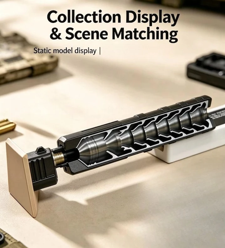 [Science and Education Model] 9mm silencer section display model ornament 1:1 replica 3D printing decorative props