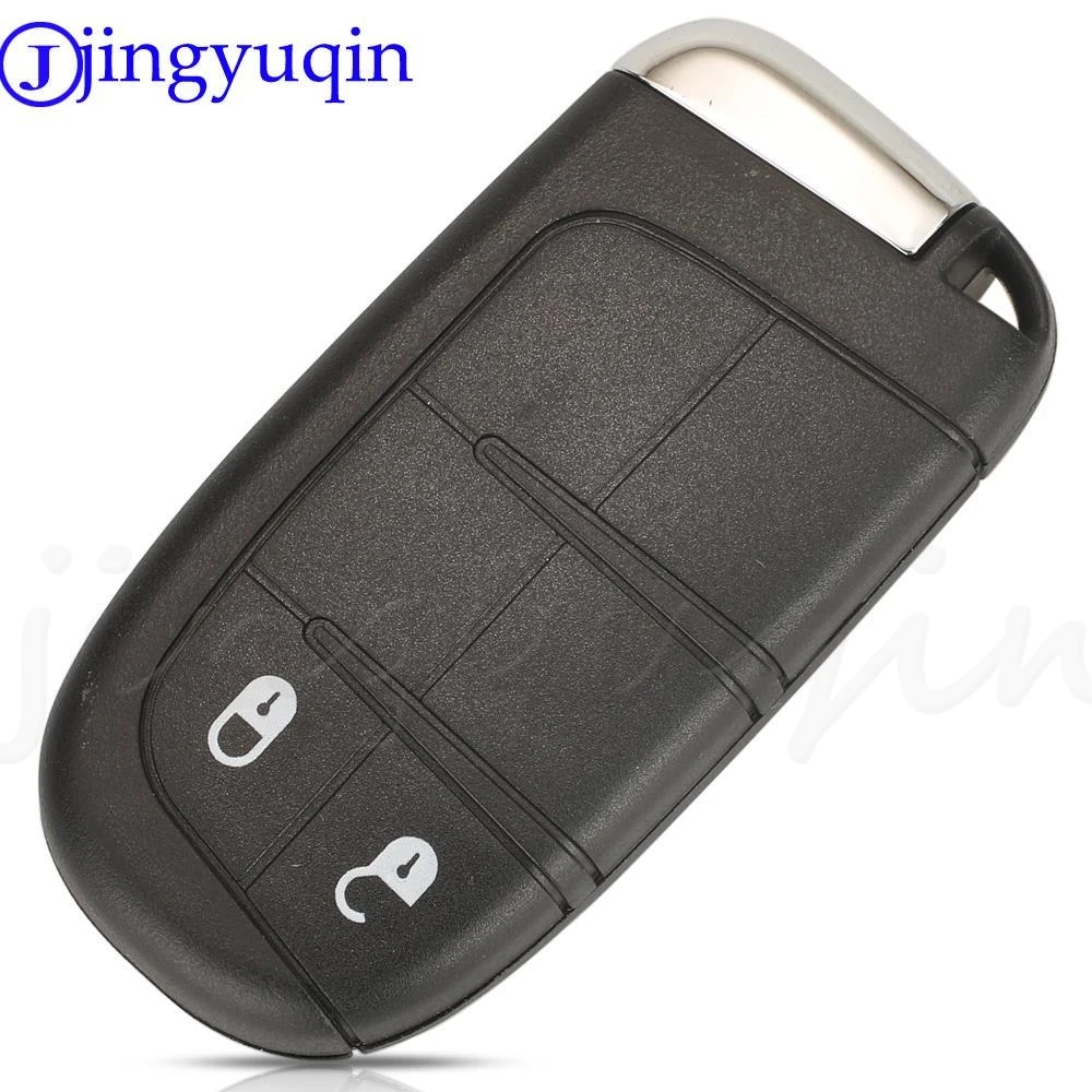 jingyuqin 10pcs 2/3/4/5BTN Smart Remote Car Key Shell Fob for Jeep Renegade Compass Auto SUV Keyless Entry Fob Case SIP22 Blade