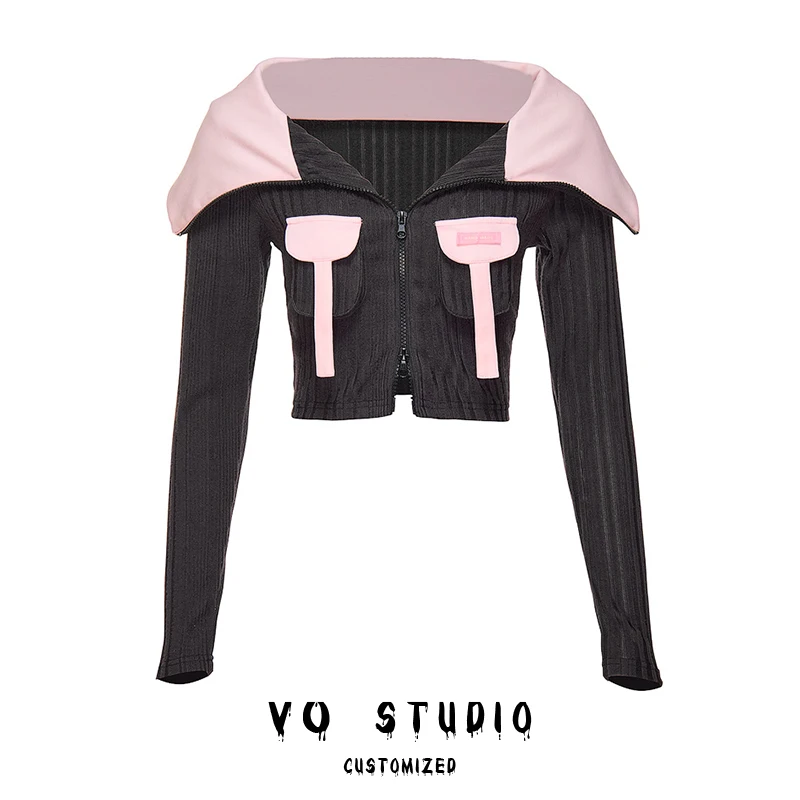 

Women's Slash Neck T-shirt Korean Y2k 90s Tee Top Harajuku 2000s Vintage Streetwear Aesthetic Long Sleeve T-shirt Clothes