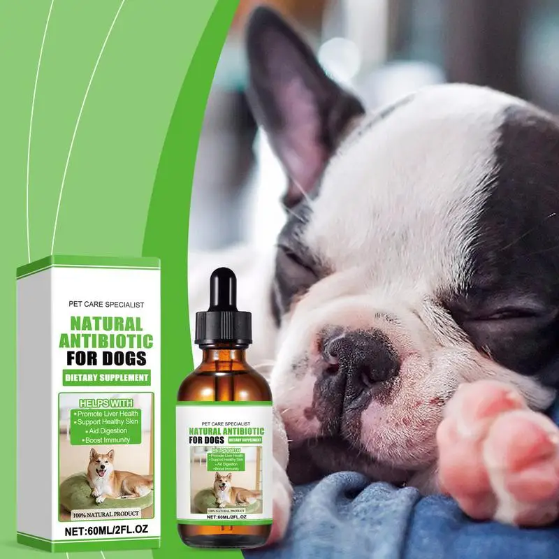 Dog Food Additives Skin And Coat Supplement Dog Dietary Support Supplement Pet Dietary Grooming Supplement 60ml For Immune