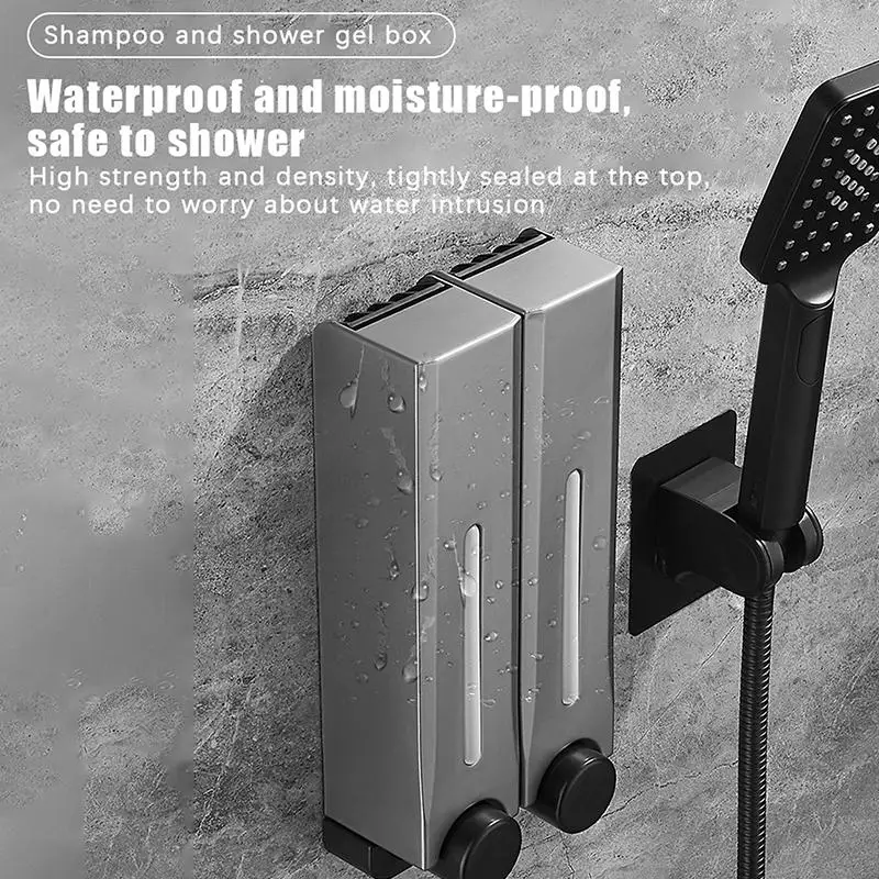 New 500ml Large Capacity Wall Mounted Liquid Soap Dispenser For Kitchens And Bathrooms No Drilling Required
