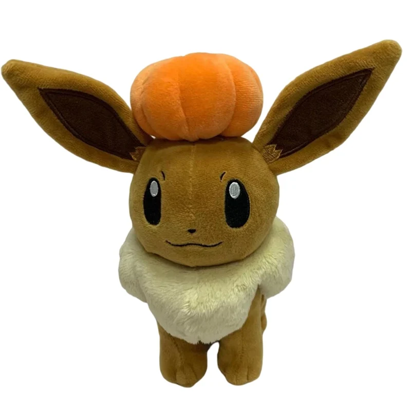 

Original Pokemon Eevee Pumpkin Halloween Cosplay Plush Toy Stuffed Dolls 24cm High Quality Christmas Gifts For Children