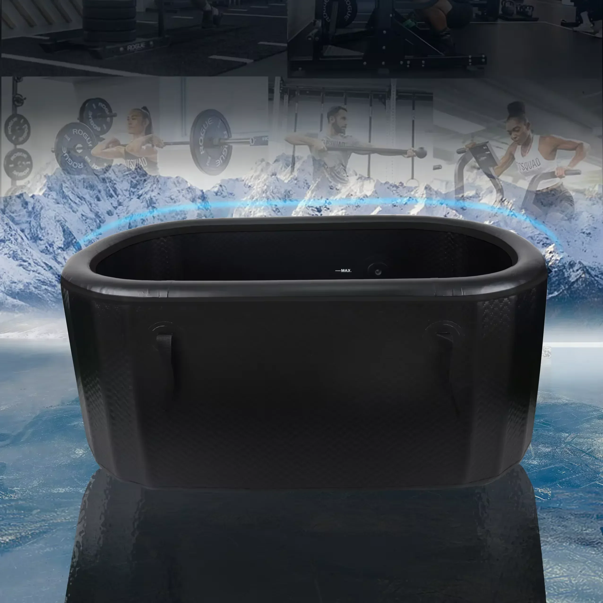 Ice Bath Tub Cold Plunge with Cover Cold Water Plunge Tub -Insulated Ice Bath Cold Plunge Tub Outdoor, Portable Ice Bath Pod