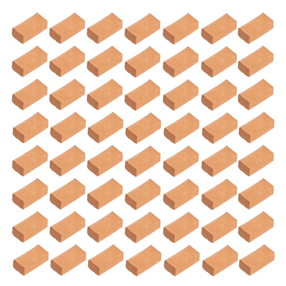 200Pcs Miniature Bricks Simulation DIY Sand Table Landscaping Accessories Micro Landscape Brick Decor Miniature Bricks