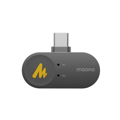 Imagen 1 del producto Accesorios Maono Wave T5 aptos para teléfonos relámpago tipo c Cámara Micrófono de solapa inalámbrico para grabación de vídeo Streaming