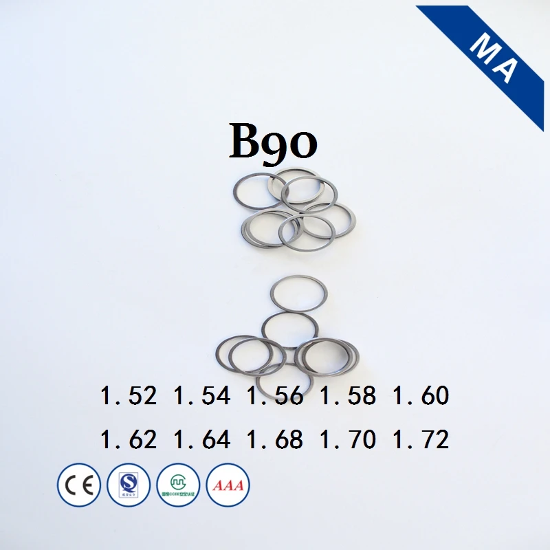 B90 حاقن قضيبي مشترك ضبط الحشوات 1.52 1.54 1.56 1.58 1.60 1.62 1.64 1.68 1.70 1.72 غسالة حشية وقود الديزل