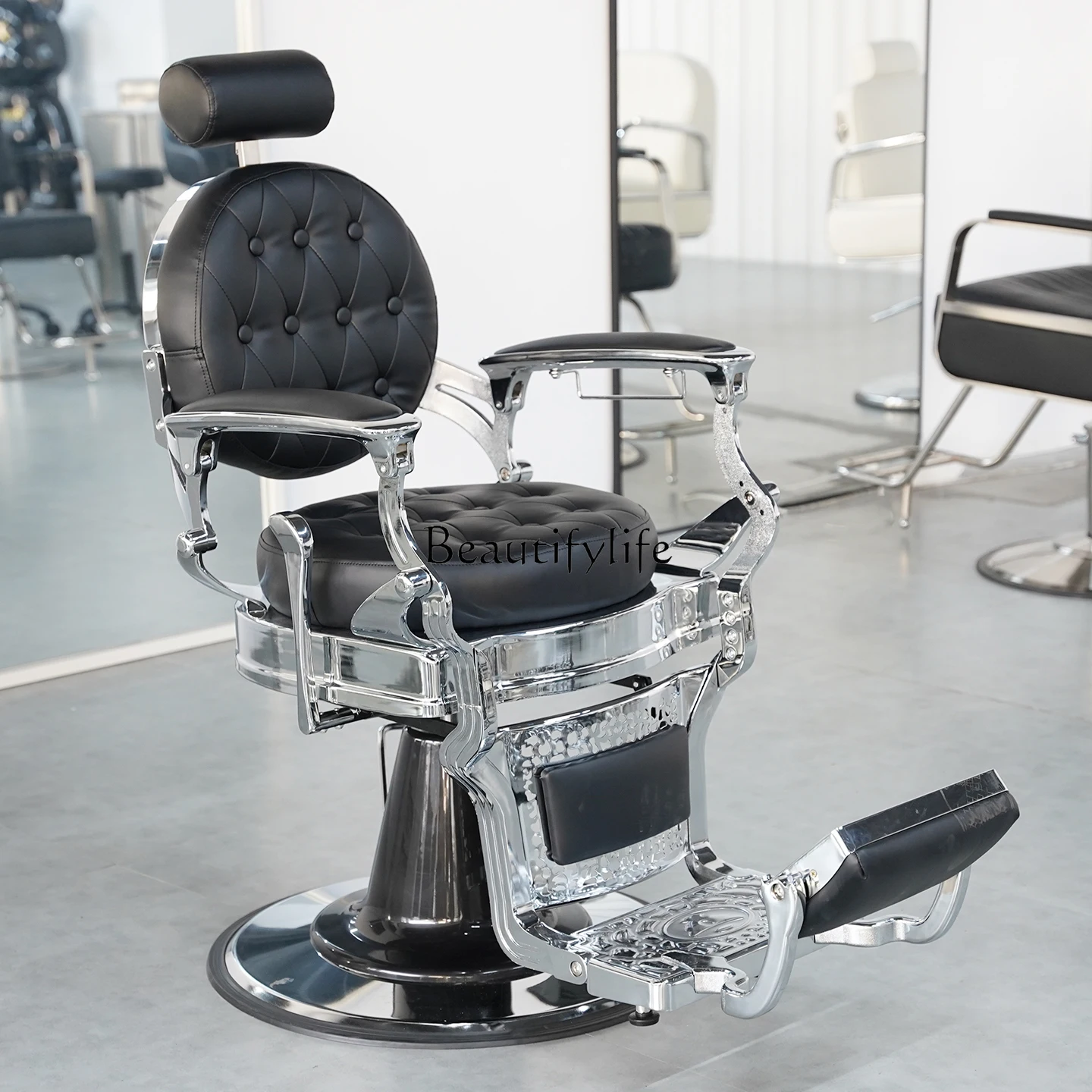 Corte de cabelo de cadeira de enfermagem com elevador reclinável especial